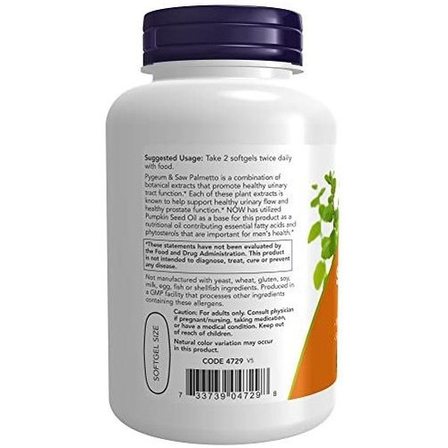 Suplementos Prostata Now Supplements Pygeum Saw B0013osq3a