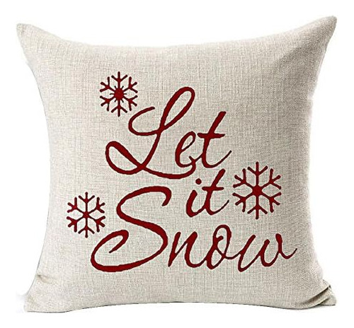 Andreannie Juego De 4, Merry Let It Snow Copo De Nieve Rojo