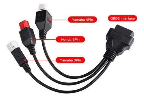 Obd 16-pin A Yamaha 3+4-pin/honda 6-pin Honda