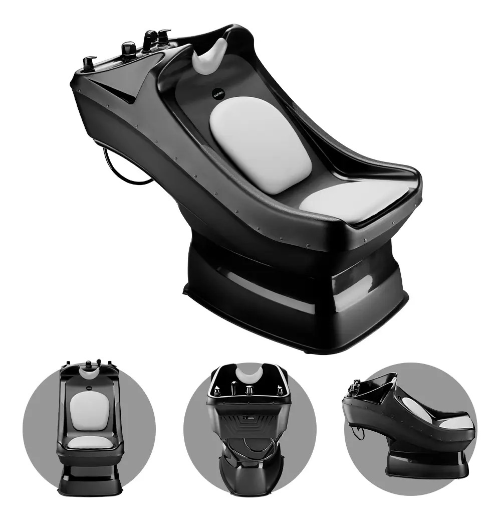 Lavatório Italiano De Salão Preto Cinza Modelo 1110 - Dompel