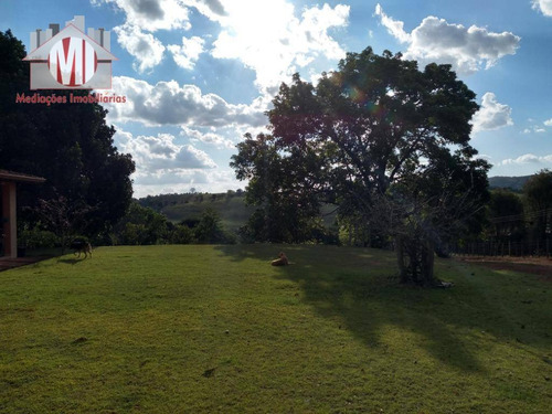 Linda Chácara Com 03 Dormitórios, Terreno Excelente, Plano, Arborizado, Ótima Localização À Venda, 18000 M² Por R$ 590.000 - Rural - Socorro/sp - Ch0540