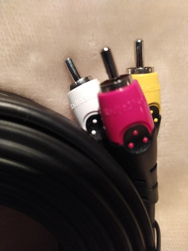 Imagen 6 de 7 de Cable De Audio Stereo Rca De 12 Pies Radioshack Nuevo.