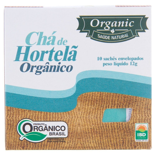 Chá Orgânico Hortelá Organic 12g