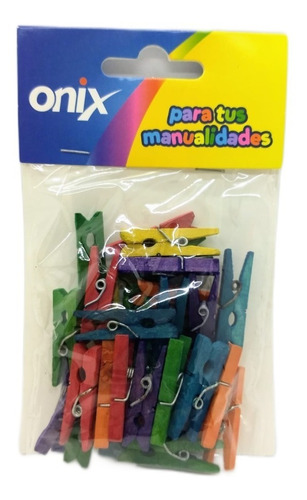 Mini Broches Madera De Color Onix 30 U. Decorar-manualidades