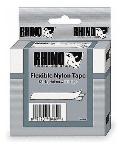 Cinta Industrial Rhino Dymo 1734523 24mm Negro Sobre Blanco