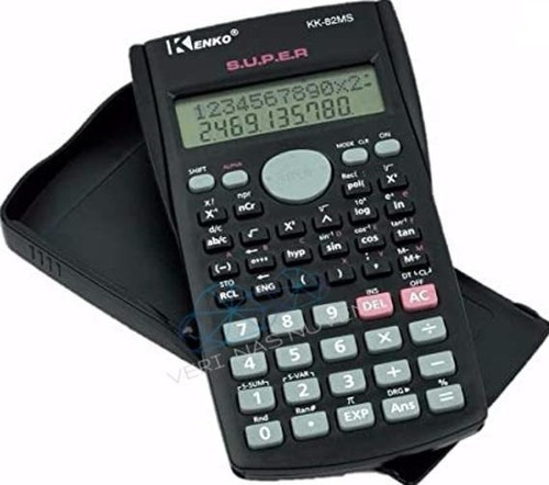 Calculadora Científica 240 Funções Display 2 Linhas Com Capa