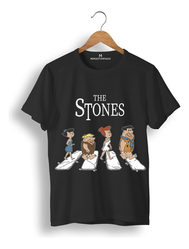 Remera: The Stones Beatles Memoestampados