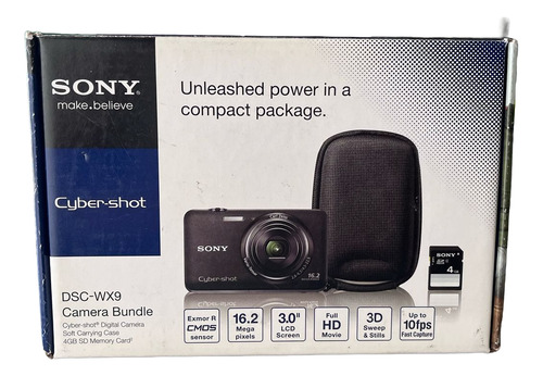Kit Camara De Fotos Digital Sony Dsc-wx9 Plateado