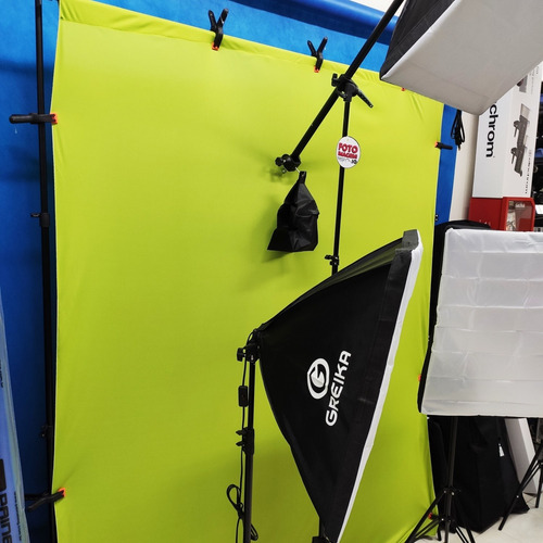 Imagem 5 de 6 de Kit Estrutura De Fundo Infinito 2x3 + Tecido 2x2 Croma Key