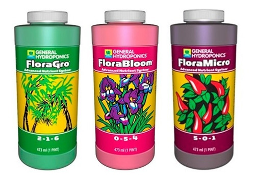 Kit General Hydroponics Floraseries - Grow Micro Bloom 473ml