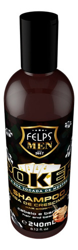 Felps Shampoo Masculino Barba Cabelo Poker Men 240ml