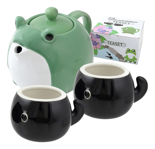 Juego De Té Japonés, Tetera Y Taza , Rana,   De Cerám Jdt