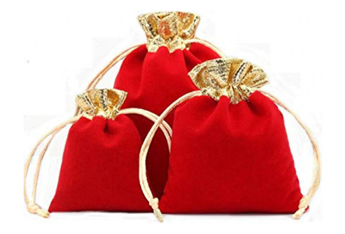 20 Bolsas De Terciopelo Suave Con Cordón Para Joyas, Bodas