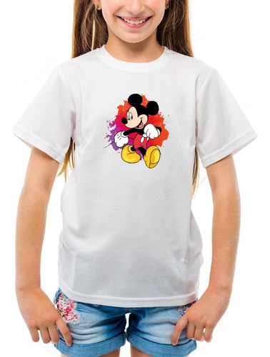 Poleras Niños Estampadas Con Diseño Mickey Mouse - New