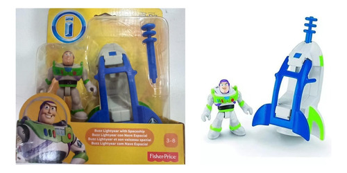 Boneco Imaginext Buzz Lightyear Com Nave Espacial T2740