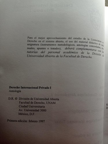 Derecho Internacional Privado I - Guadalupe Arredondo (Usado)