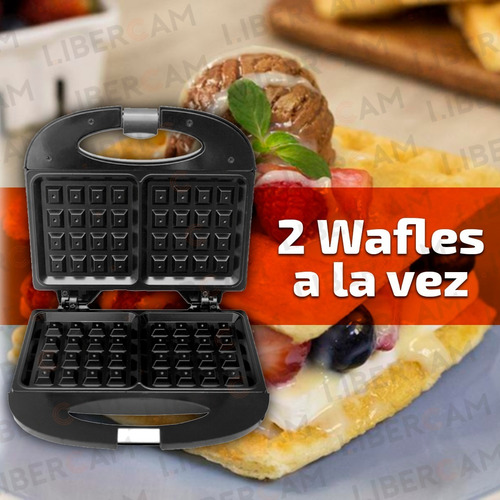 Waflera Electrica Antiadherente Wafles Teflon