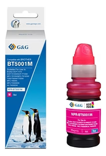 Tinta Para Impresora Brother Btd60bk/bt5001 Color 4 Colores