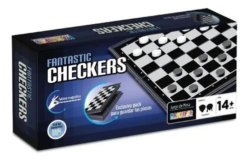 Damas Con Tablero Magnetico Magnific Fantastic Checkers