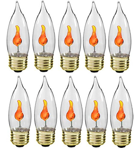 Creative Hobbies 3 Watt Flicker Flame Light Bulb - Flame Sha