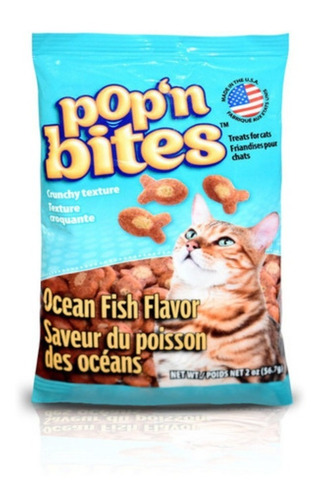  Golosinas Para Gato Sabor A Pescado Pop'n Bites
