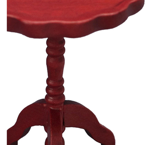 1:12 Simulación De Mesa De Casa De Muñecas Para Rojo
