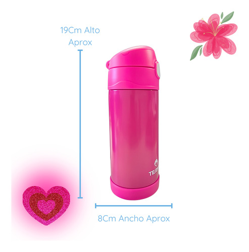 Vaso Térmico Con Sorbete Termy Acero Inoxidable 350ml Bi