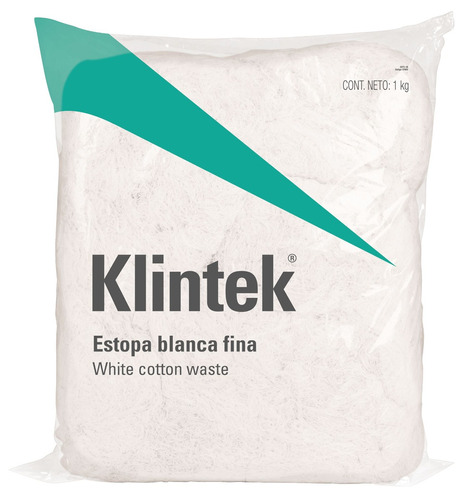 Estopa De Limpieza(blanca)(bolsa 1kg) Klintek  Esto-1b X Bol