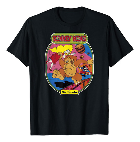 Nintendo Donkey Kong Mario Retro Art Camiseta Gráfica Camise