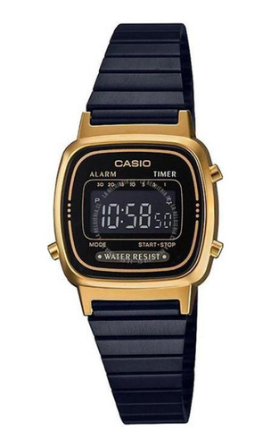 Reloj Para Unisex Casio La-670wegb-1b Dorado