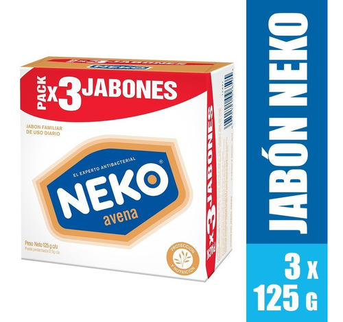 Jabón Neko Antibacterial Avena - g a $48