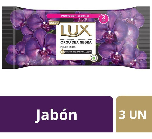 Lux Jabón En Barra Orquídea Negra Multipack 3x125g