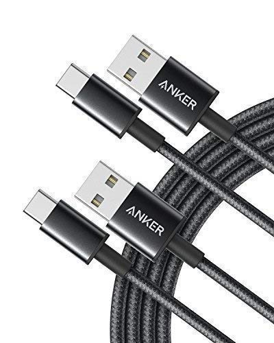 Set De 2 Cables Premium Con Doble Nylon Trenzado De Usb-c A