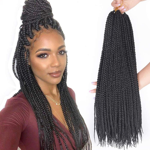 7packs 18inch Box Braids Crochet Braids Mambo Twist Braiding