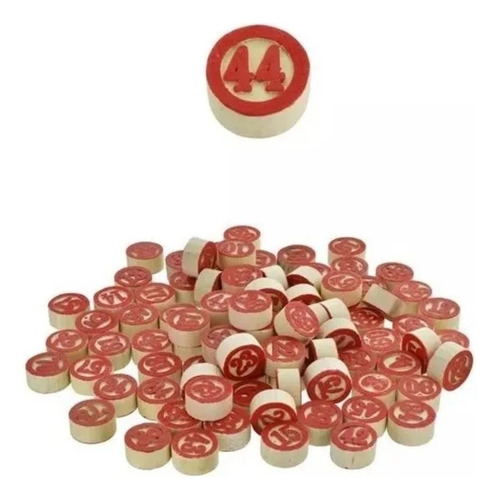 Juego Loteria Lota Bingo Clasico Numeros De Madera Sencillo