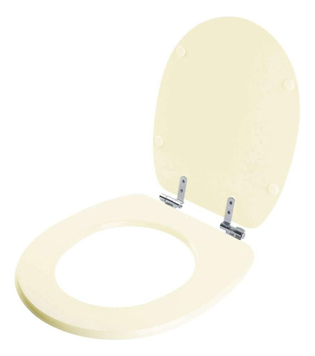 Assento Sanitário Mdf Soft Close Fast Creme Para Vaso Deca