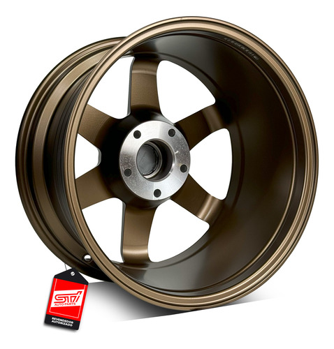 Jogo Roda Te37 Aro 17x9 5x120 Offset 35 9.1kg Bronze