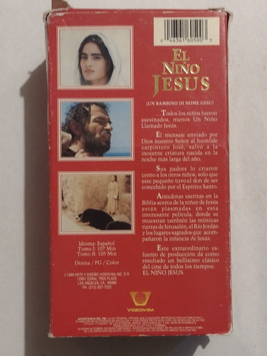 Película El Niño Jesús 2 Cassettes
