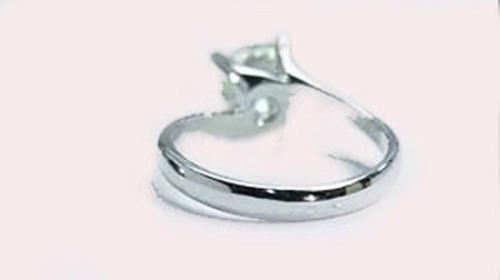 Anillo Solitario - Plata Mod. Helical Pp14 Hasta Talla 6
