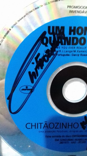 Cd Promo Autografado - Chitãozinho E Xororó Homem Quando Ama (Usado)