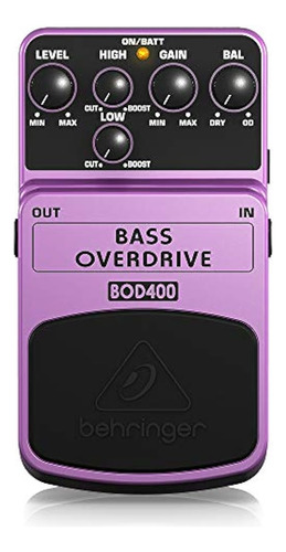 Behringer Bass Overdrive Bod400 Authentic Tube-sound Overdri