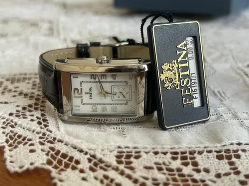 Reloj Festina Hombre Mujer Cuero Unico Vintage Nuevo