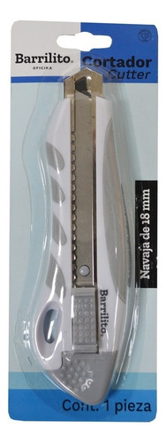 Cutter Uso Rudo Barrilito 18mm Mango De Plastico 1 Pz