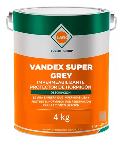 Cave Vandex Super Gray - Impermeabilizante Protector Balde 4