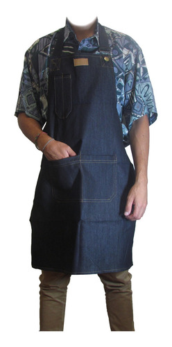 Delantal De Jean Para Peluquería Y Barbería Unisex