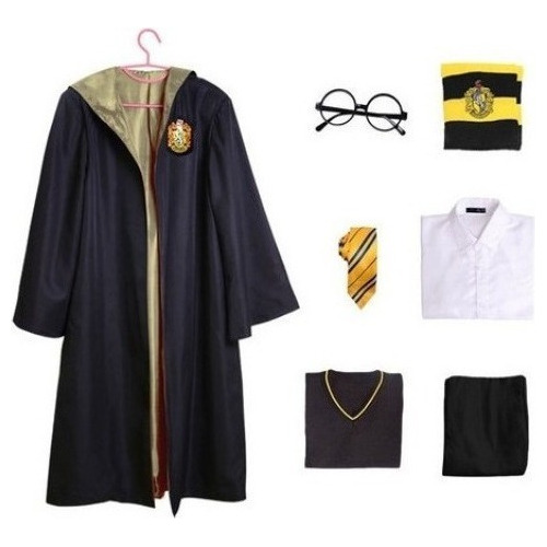 Gryffindor Conjunto Uniforme Niña Hermione Disfraz Capa [u]