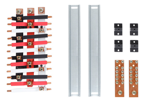 Quadro Distribuição 24 Polos Sobrepor com kit Trifásico 150 A