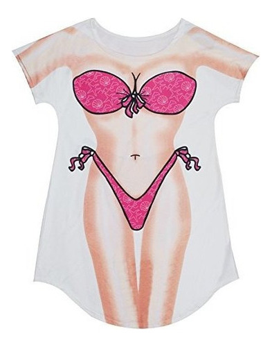 Bellady Camiseta De Bikini Para Mujer, Diseno Divertido, Co