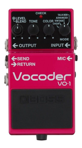 Pedal Procesador De Voz Boss Vo1 Vocoder Entrada Balanceada