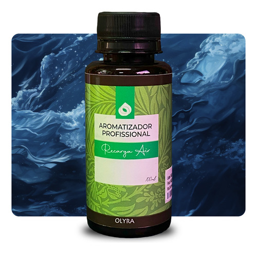 Kit Máquina Aromatizadora Ultra + 1 Refil Air 1000 Ml Olyra Cor Oceano